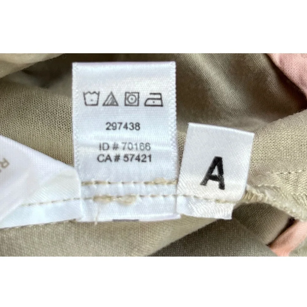 Ann Taylor LOFT Womens Khaki Beige Cotton Chino Shorts Size 4 Mid Rise 4 Inseam